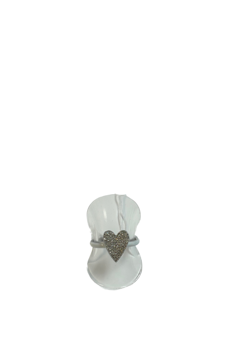 Enamel Band Heart Ring VR162