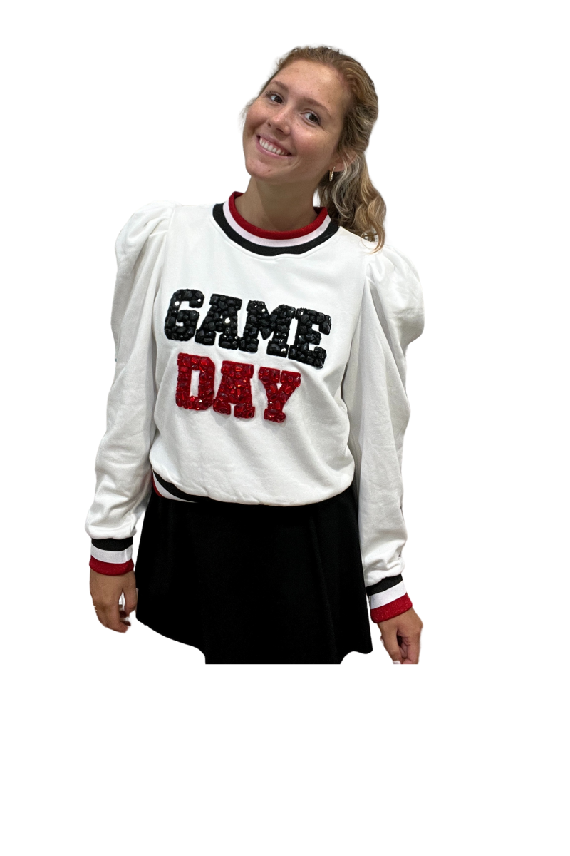 Game Day Poof Sleeve Sweatshirt