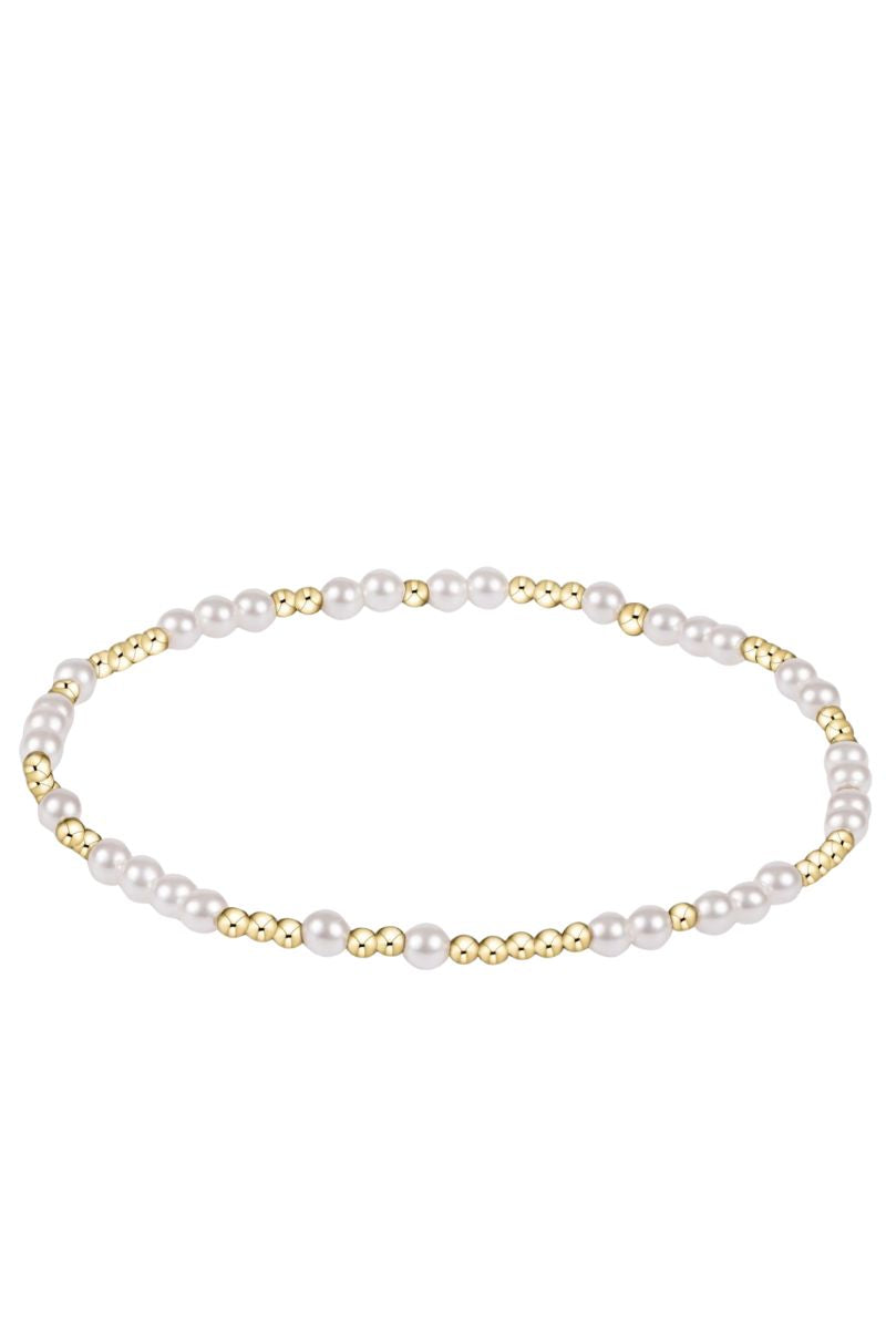 EXTENDS Hope Unwritten 3mm Bead Bracelet - Pearl