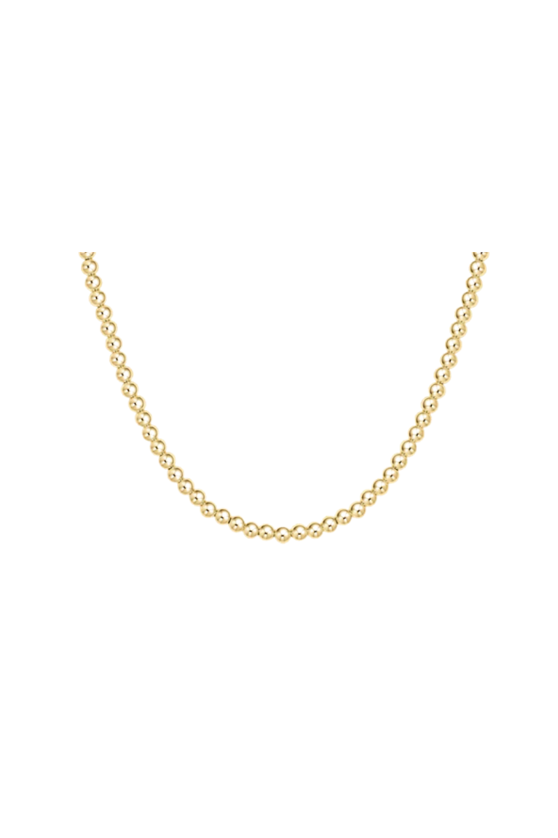 15" Choker Classic Gold 4mm Bead