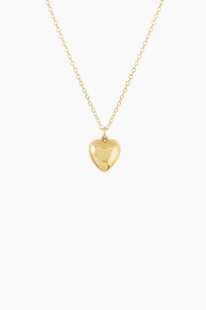16" Necklace Gold - Love Plush Gold Charm