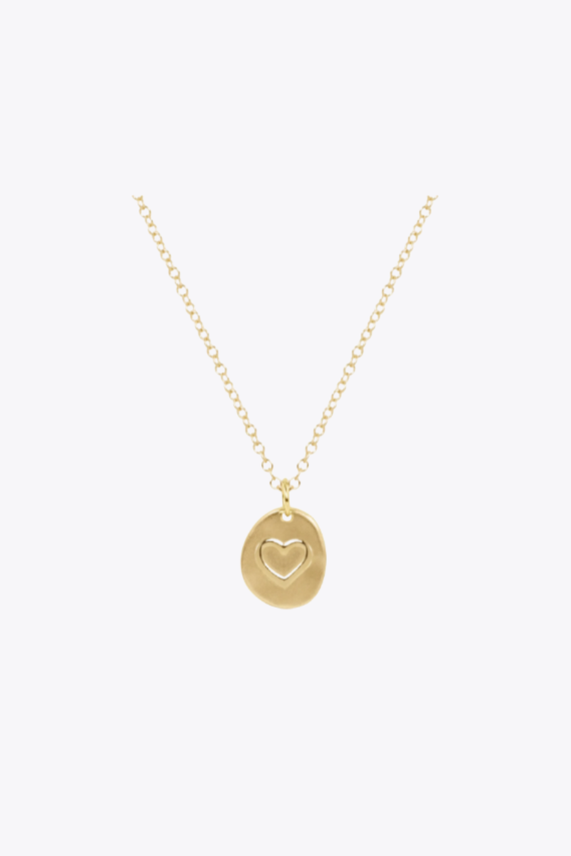 16" Necklace Gold - Inspire Love Small Gold Charm