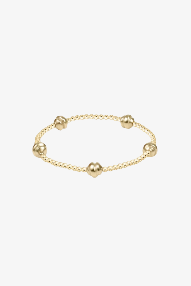 Admire Small Gold 2.5mm Bead Bracelet - Gold