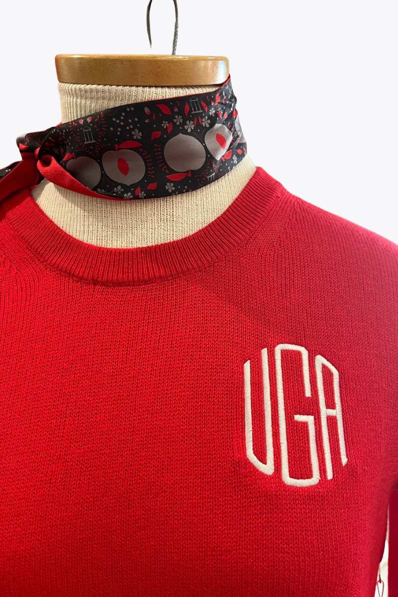 Cotton Crewneck Gameday Sweater