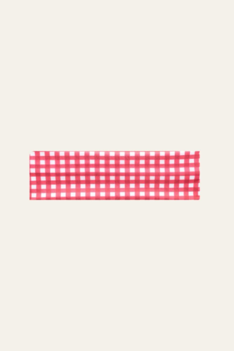 Infinity Headband in Cherry Gingham