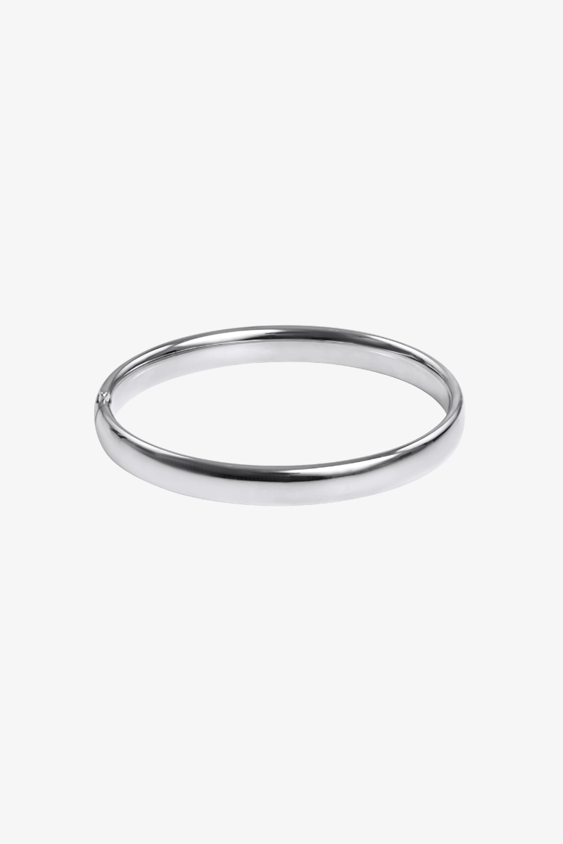 Cherish Sterling Bangle Bracelet Medium