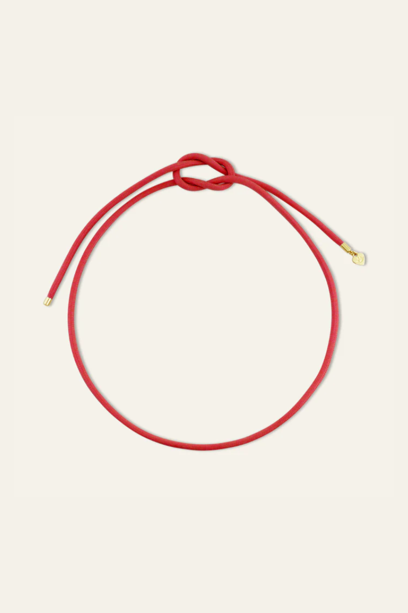Coral Red Necklace Cord