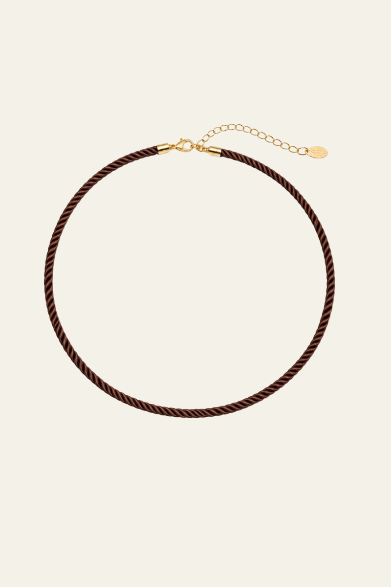 Chocolate Rope Cord Necklace