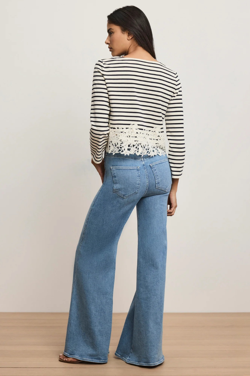 Hovey Striped Lace T-Shirt