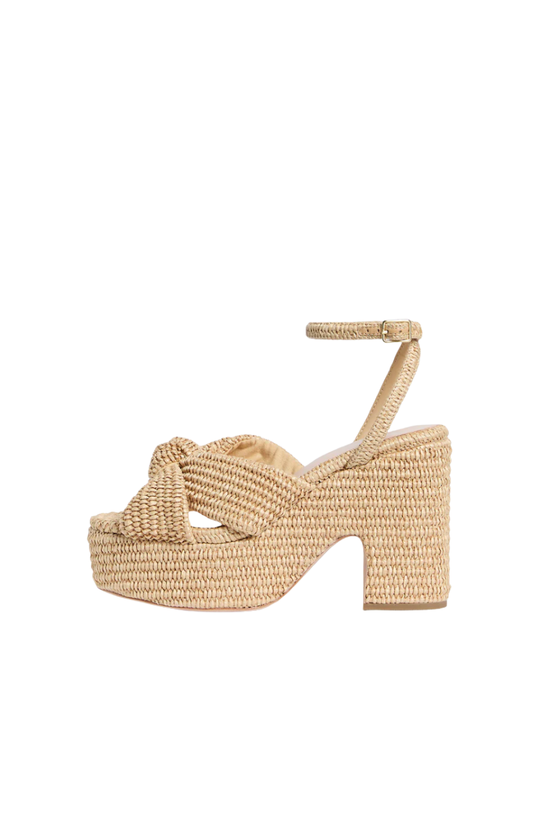 Liza Natural Platform Sandal