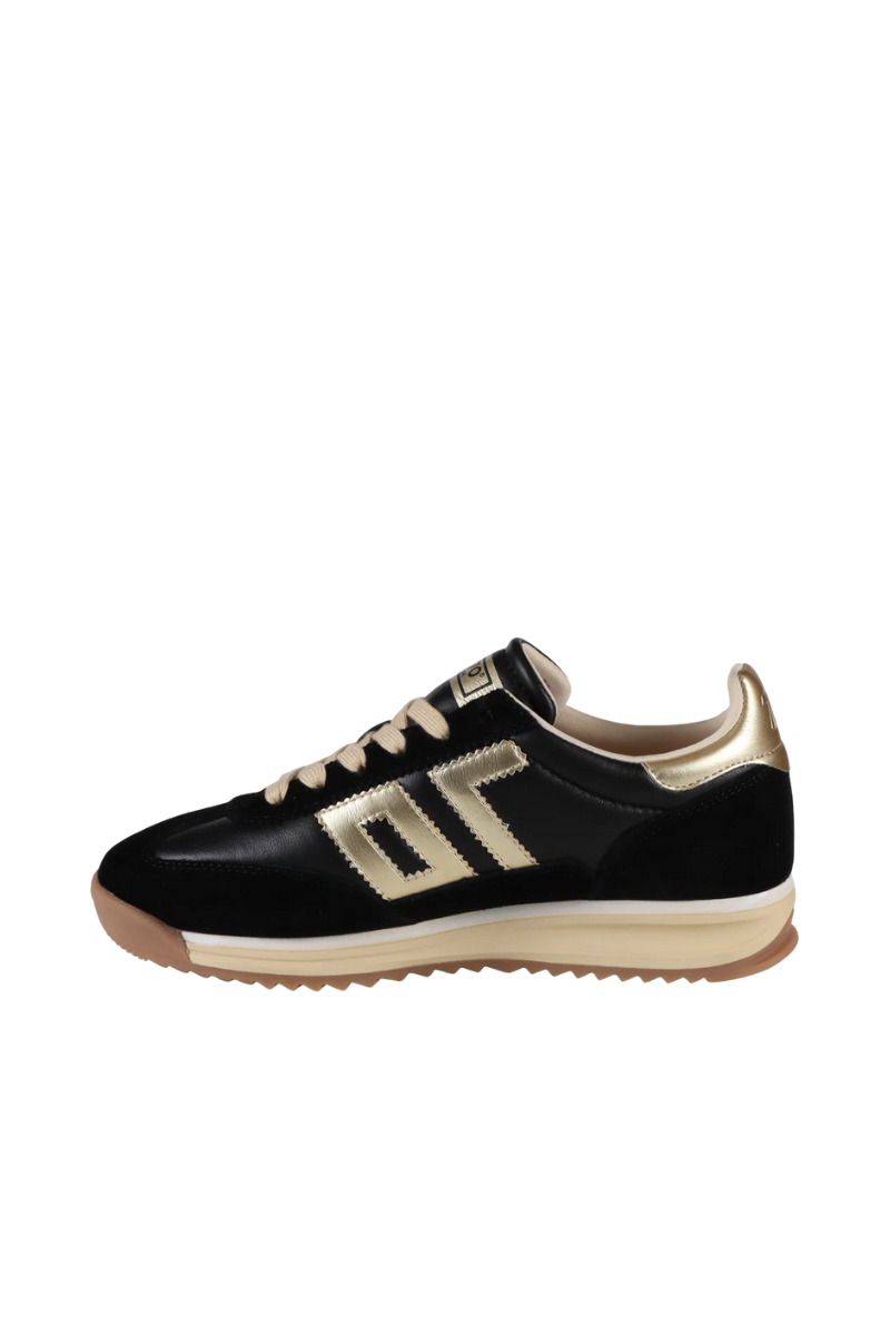 Back 70 Streetwear Jogger Sneaker Black and Gold