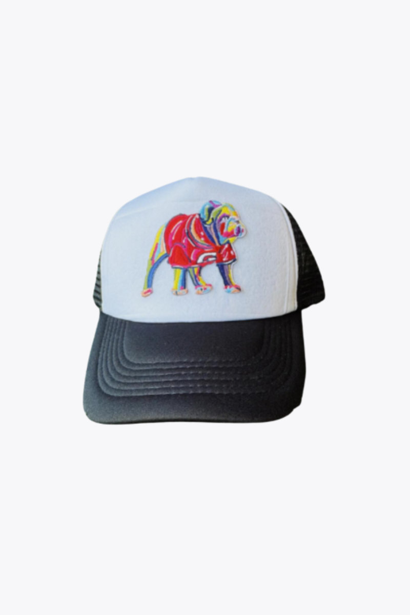 Black Embroidered Patch Dawg Trucker Hat