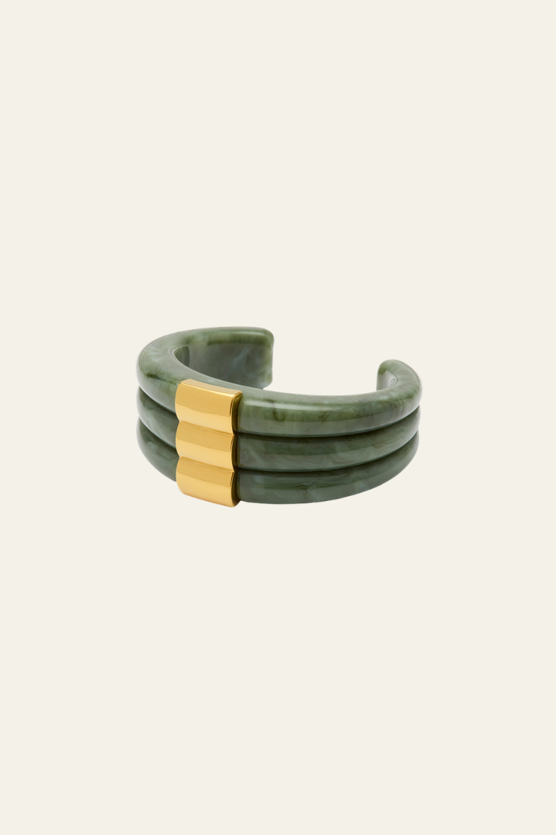 Jade Resin Triple Bangle