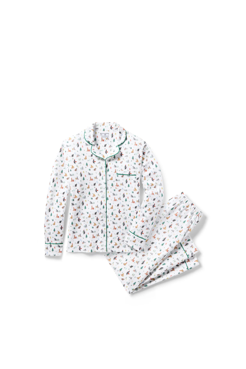 Women's Pima Pajama in Merry Meow