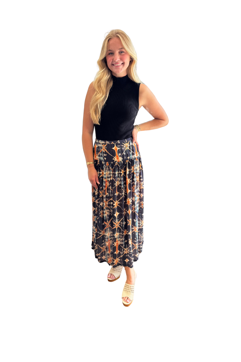Blanche Pull On Midi Skirt