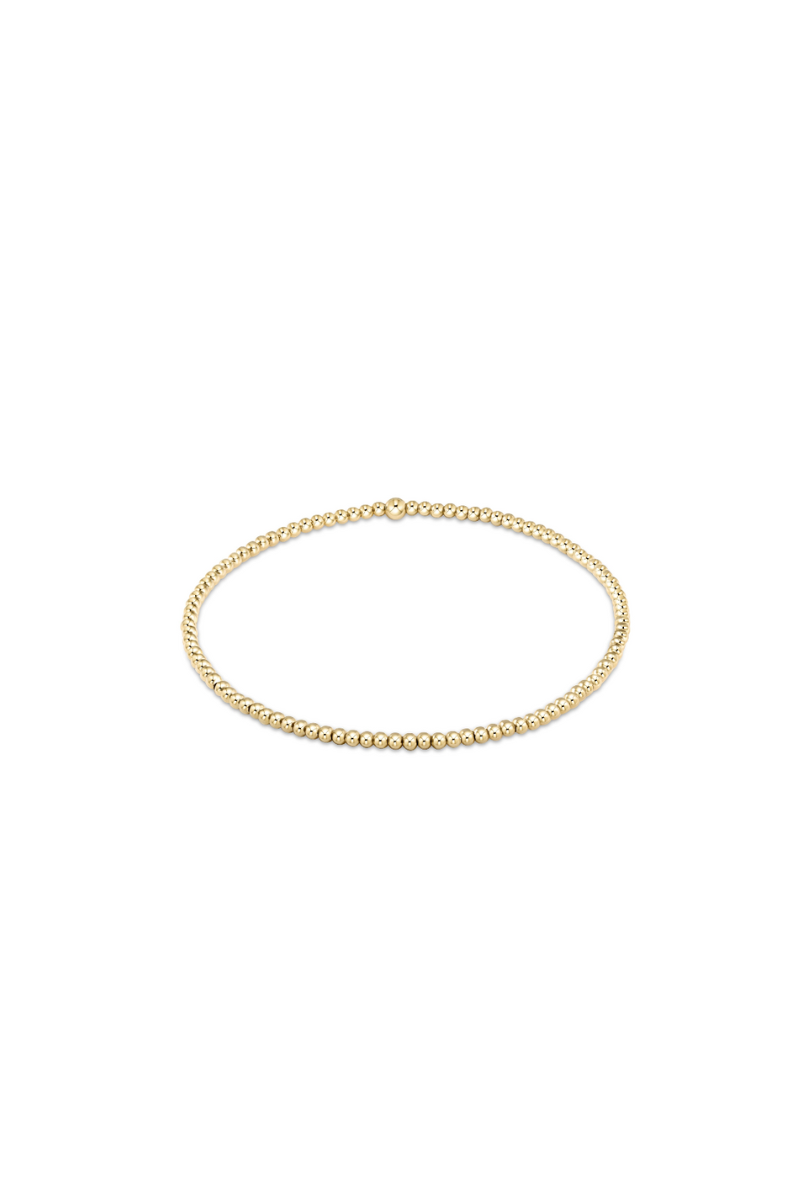 Classic Gold 2mm Bead Bracelet