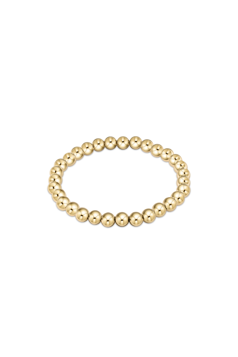 Classic Gold 6mm Bead Bracelet