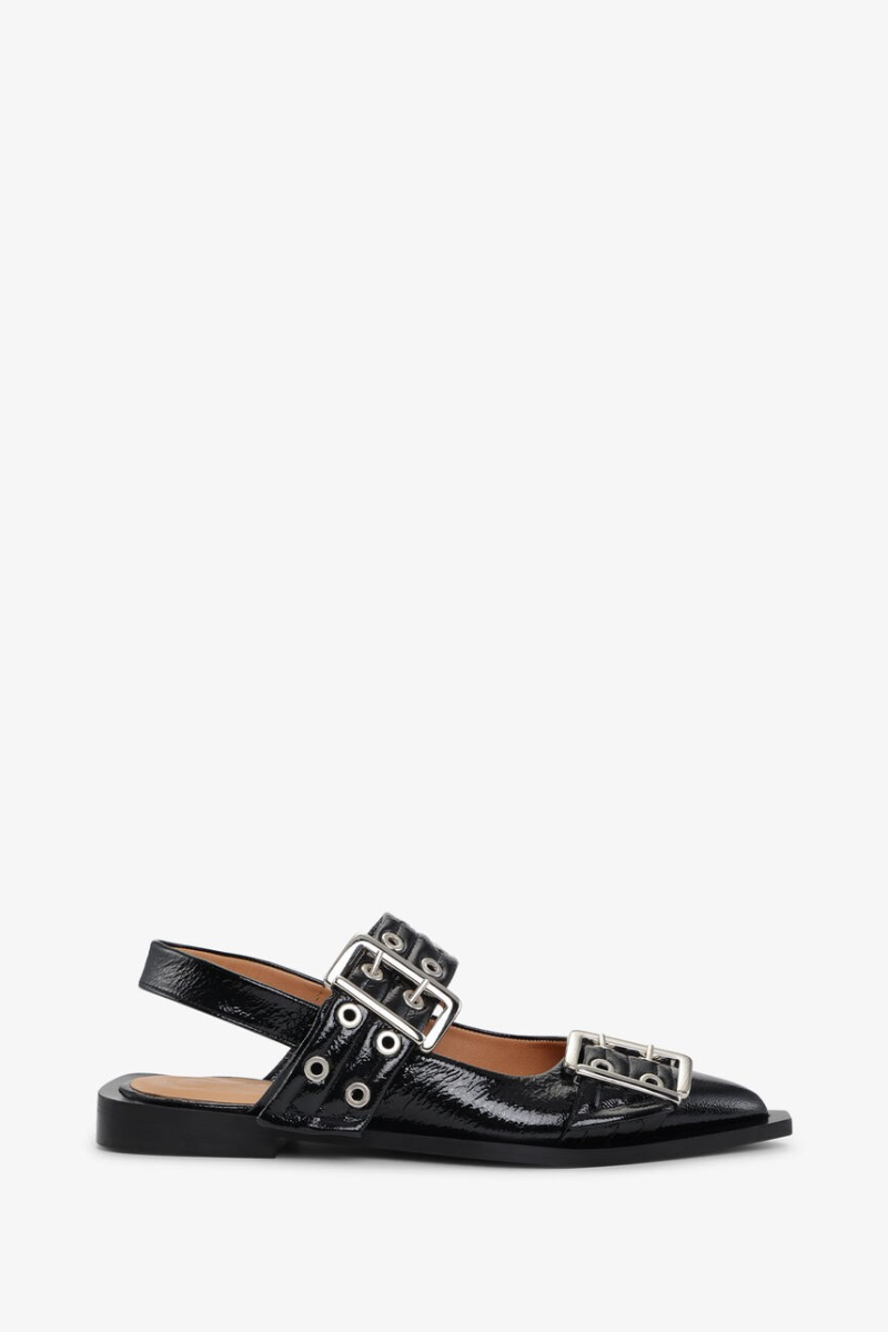 Feminine Buckle Naplack Croc