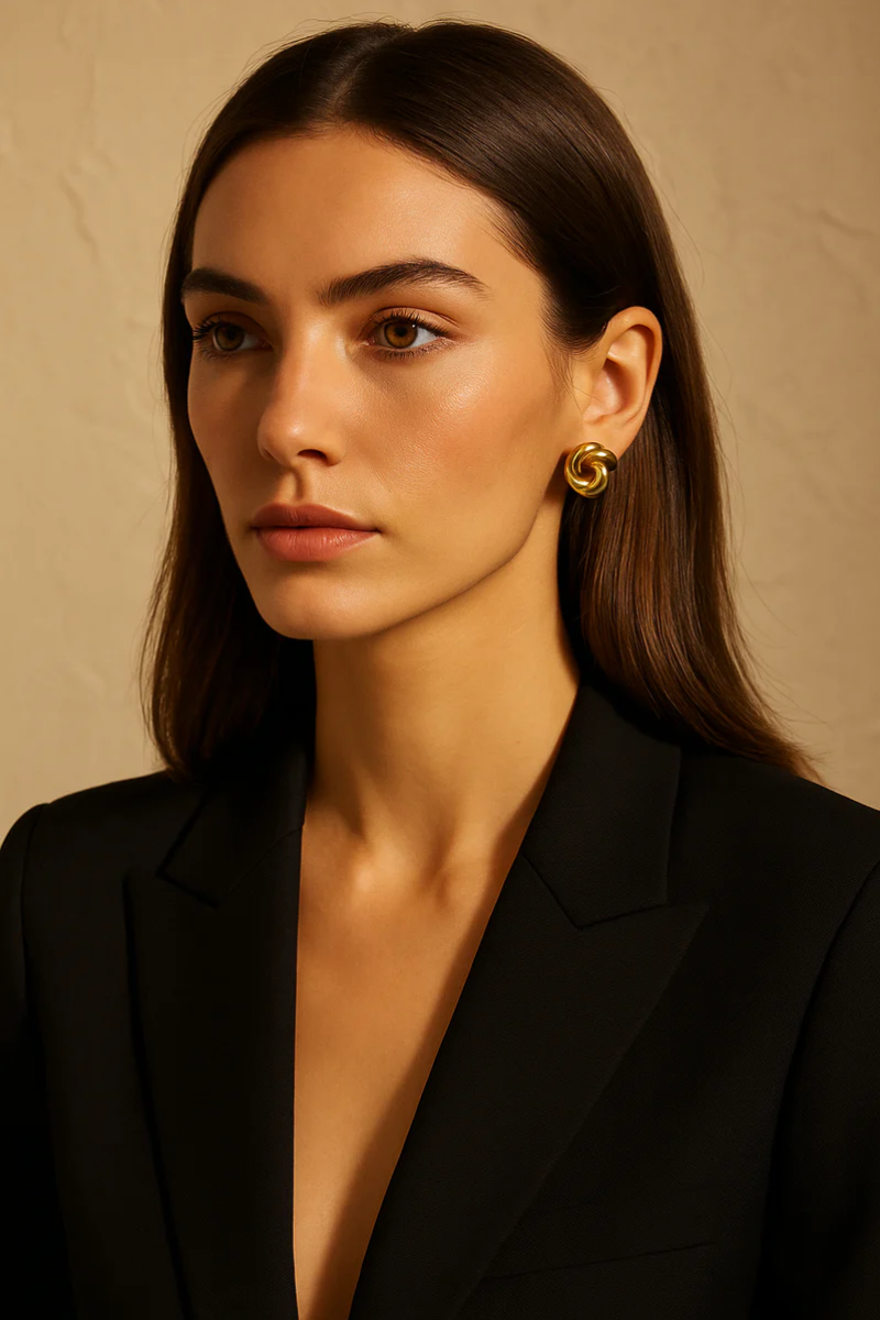 Arden Knotted Stud Earrings