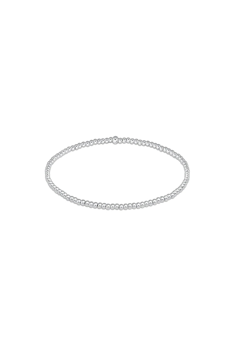 Classic Sterling 2mm Bead Bracelet