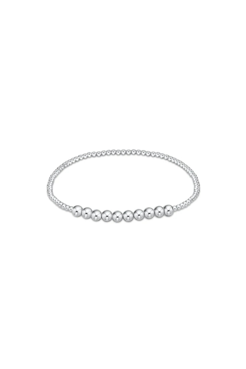 Classic Sterling Beaded Bliss 2mm Bead Bracelet - 4mm Sterling