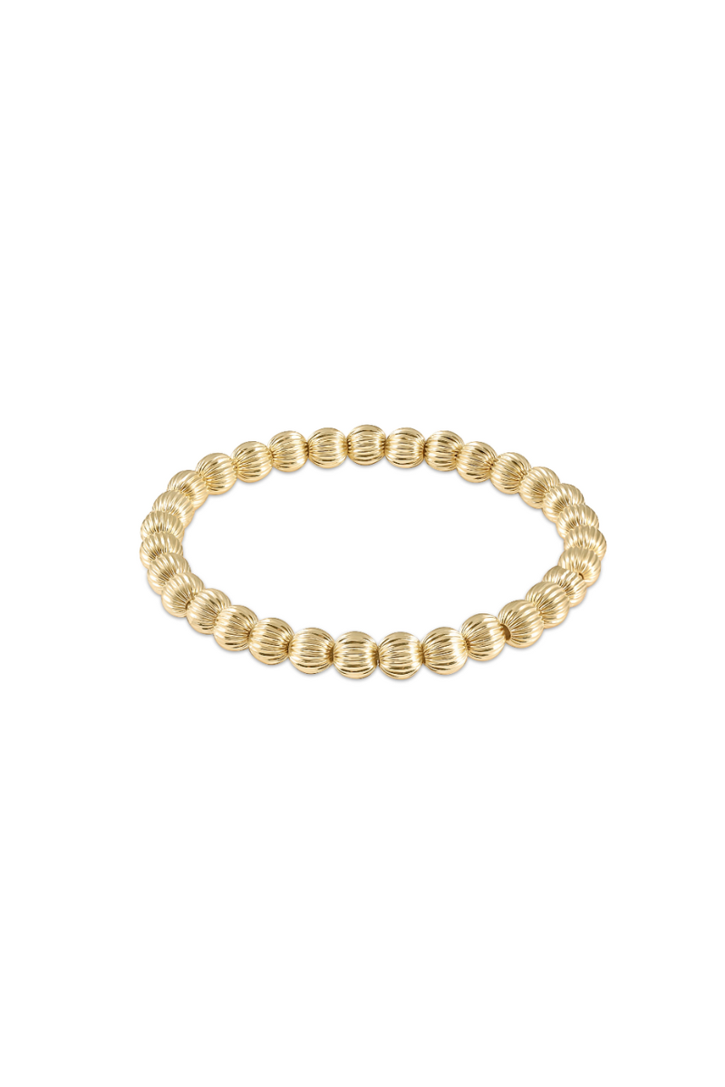 Dignity Gold 6mm Bead Bracelet