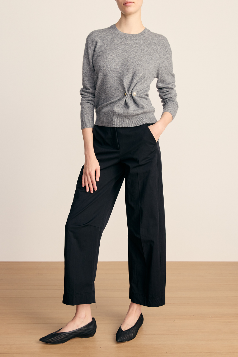 Frankie Pullover with Pearl Pin