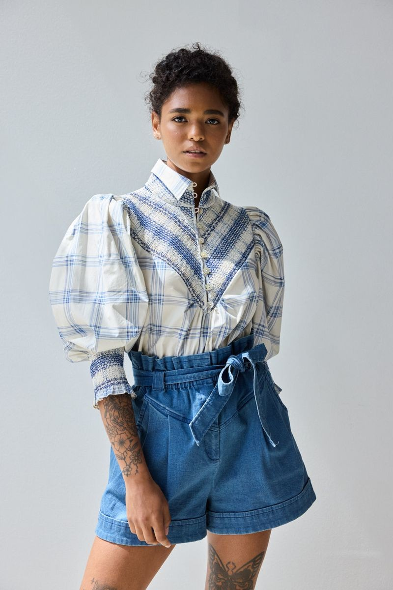 Smocked Shirt