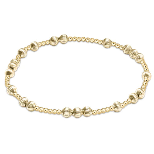 Hope Unwritten Dignity 4mm Bead Bracelet- Gold