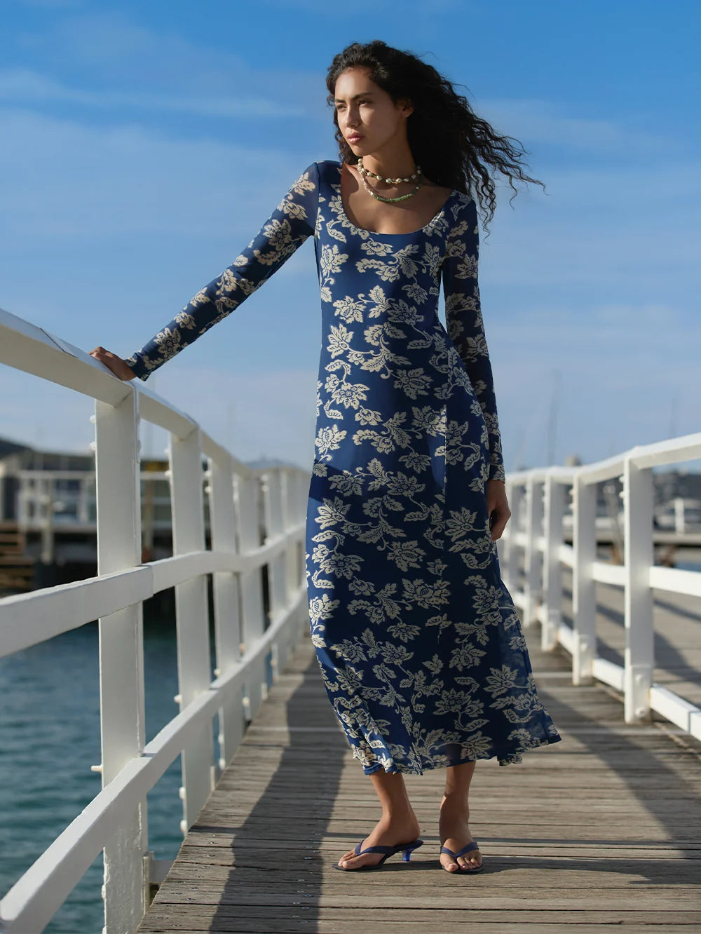 Linda Mesh Maxi Dress