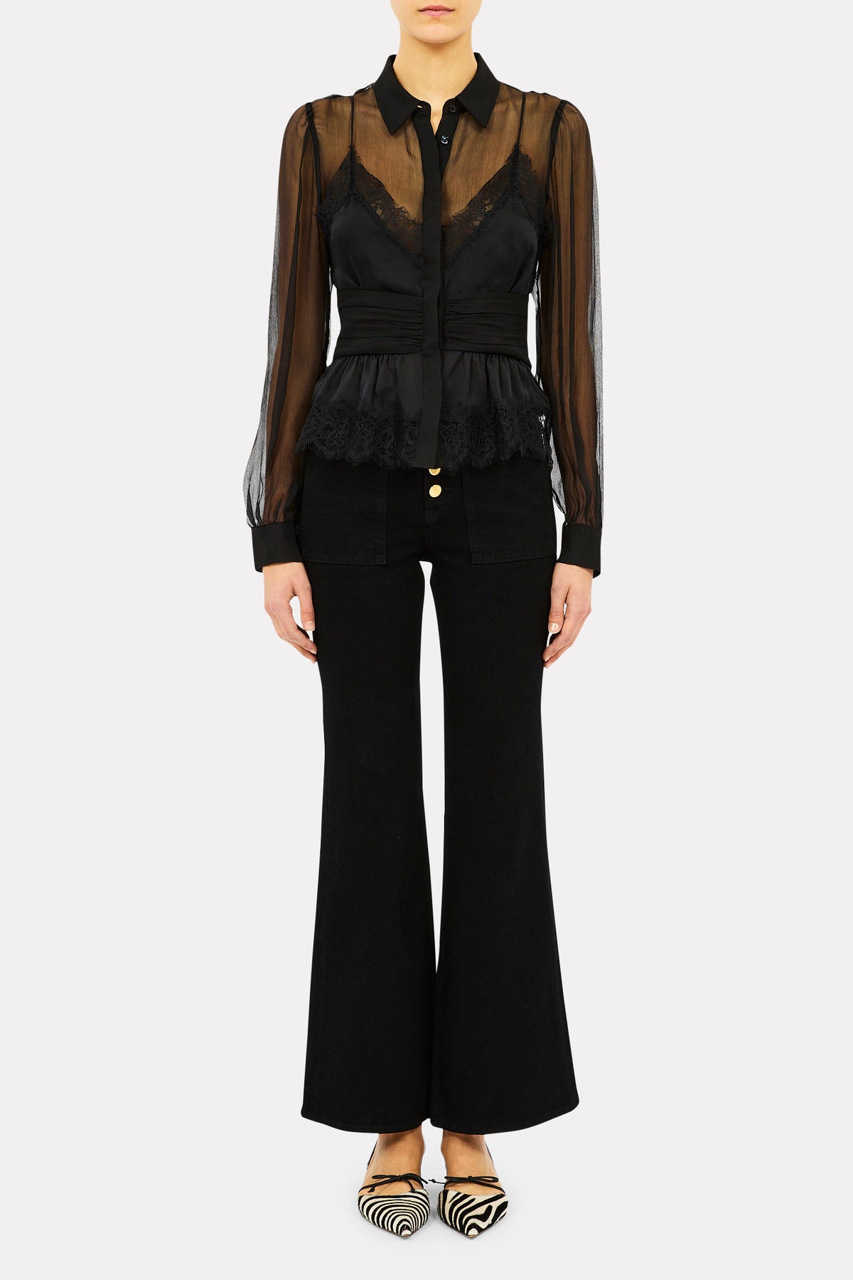 Thalia LS Lace Blouse