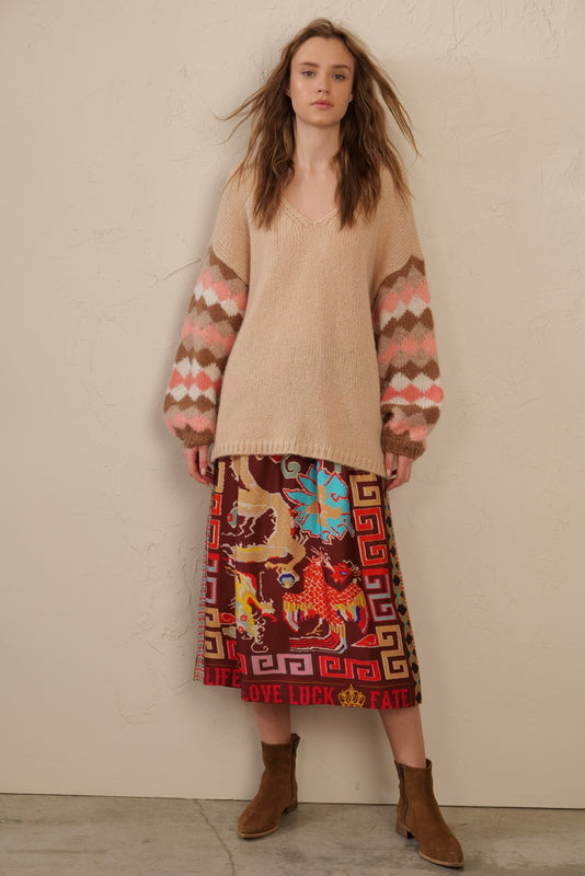 Rosalee printed skirt