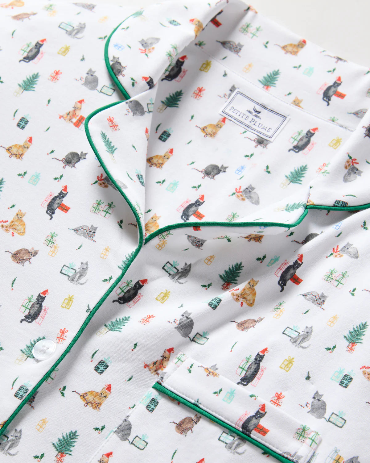 Women's Pima Pajama in Merry Meow