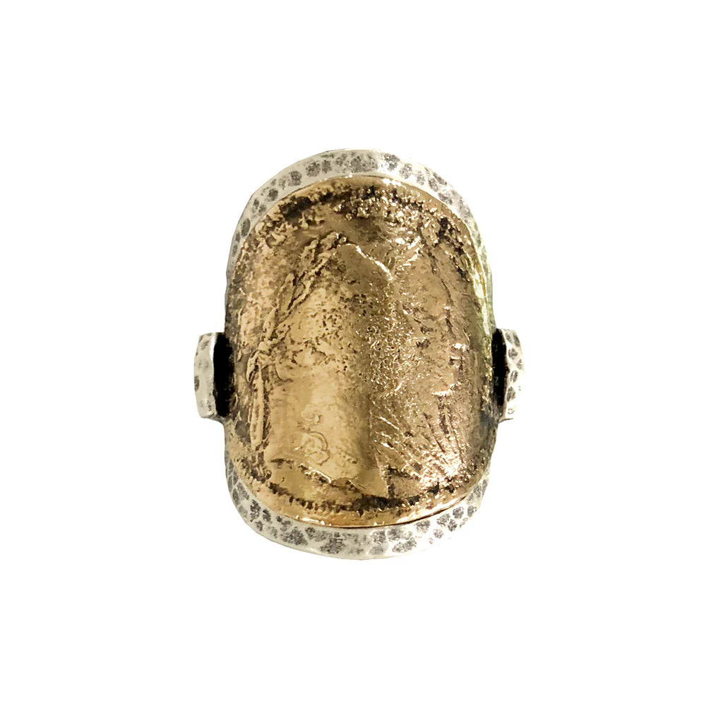 Maria Theresa Curved Coin Ring