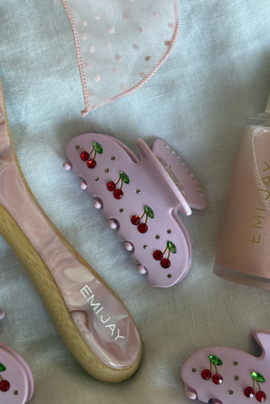 Sweetheart Clip in Pink Cherry Pie