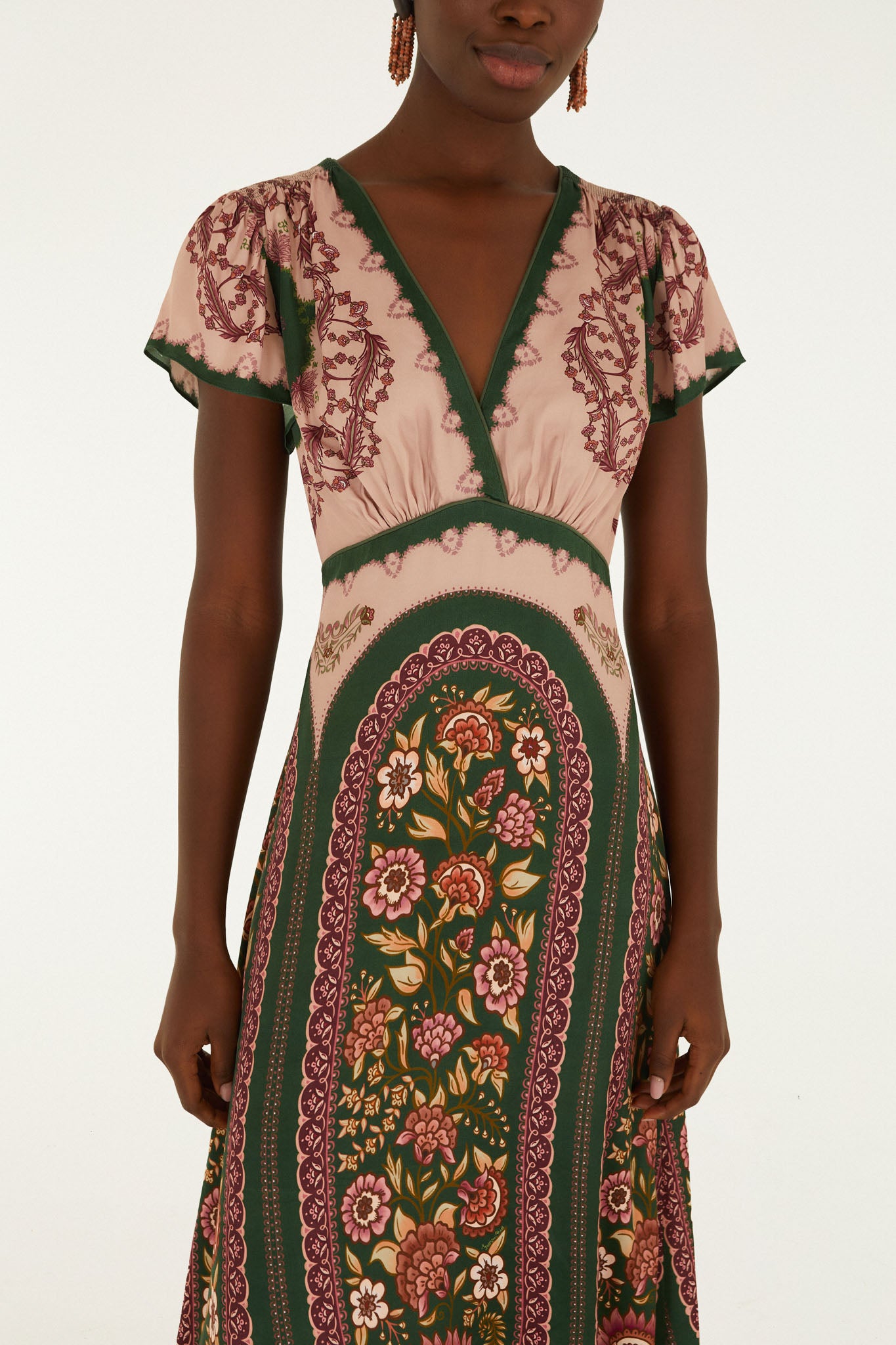 DANIELA GREEN MAXI DRESS