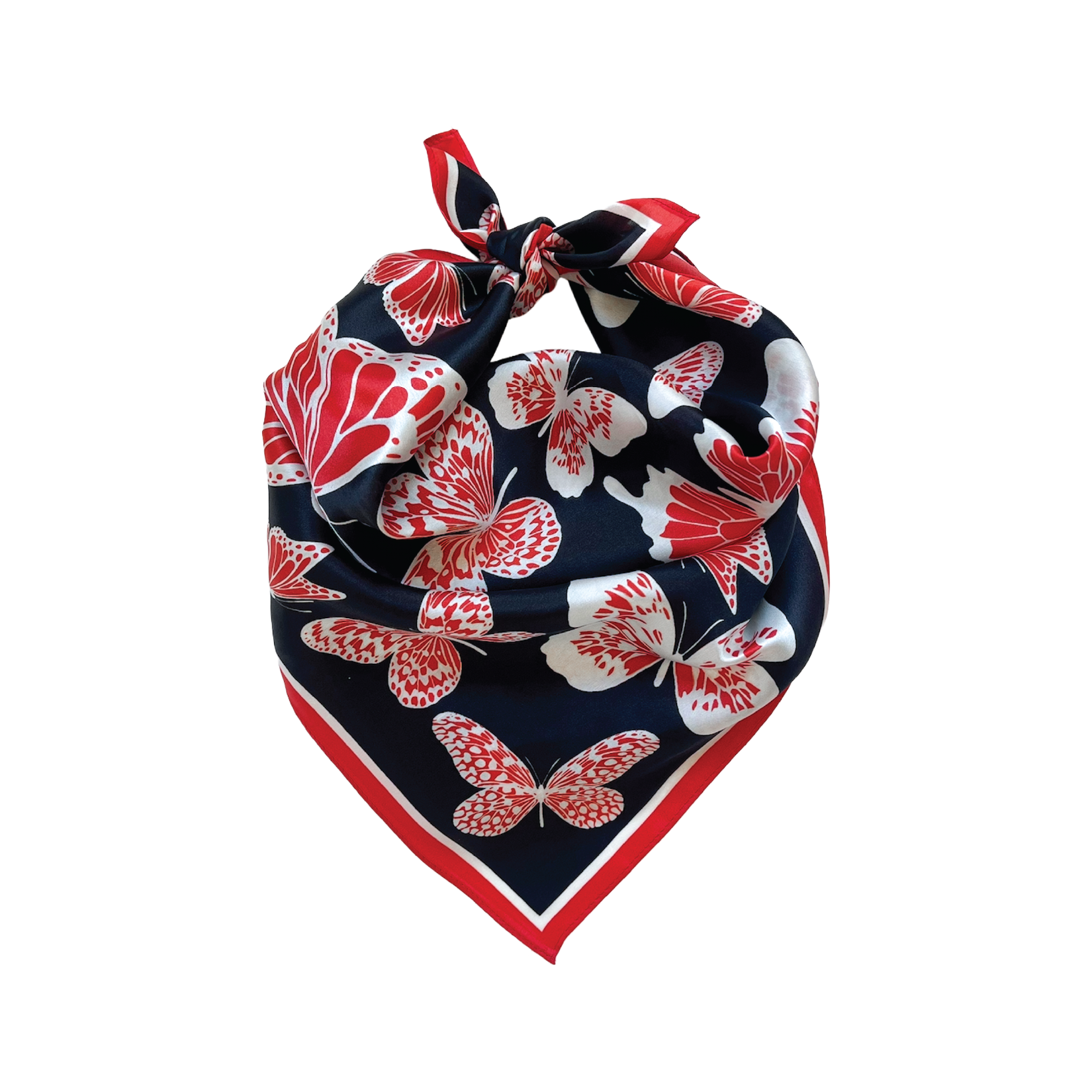 The Mariposa Scarf in Black & Red