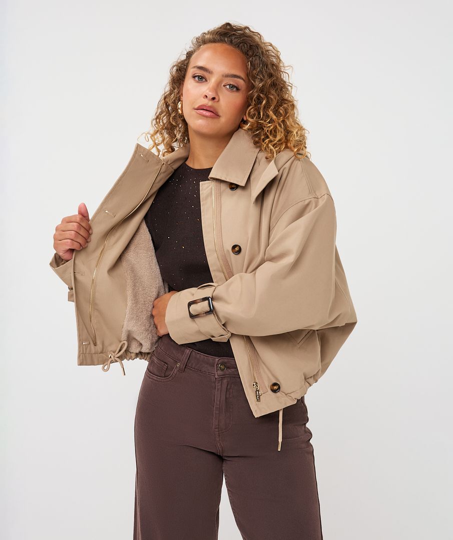 Crop Trench Coat