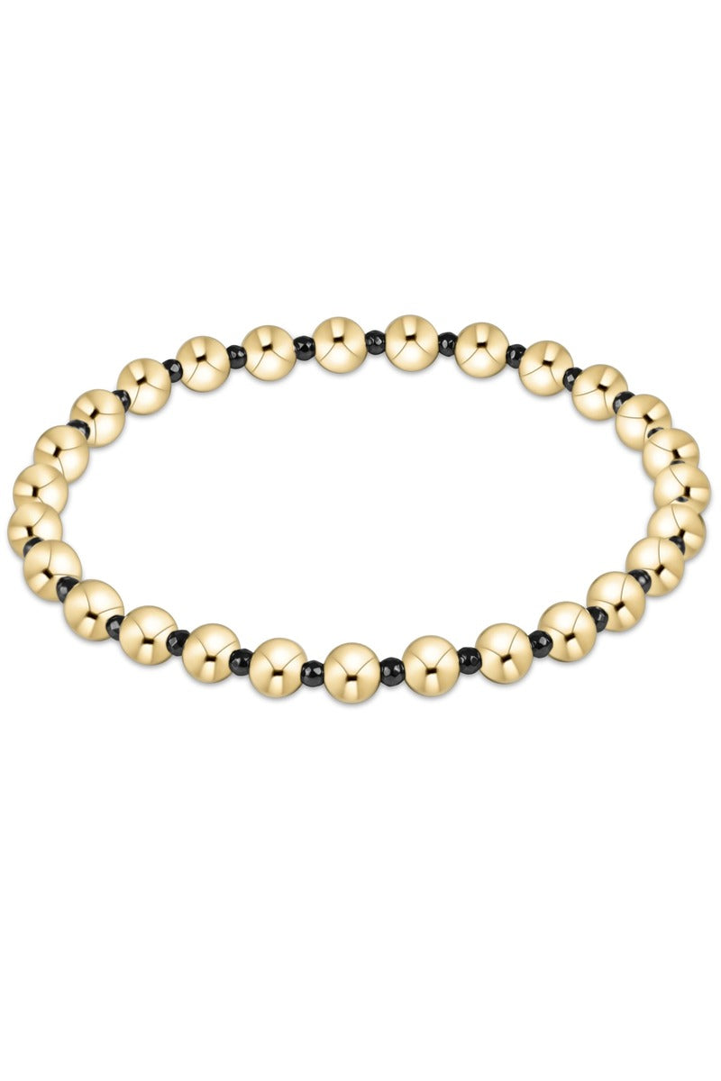 Faceted Hematite  Grateful Pattern 5mm Bead  Bracelet