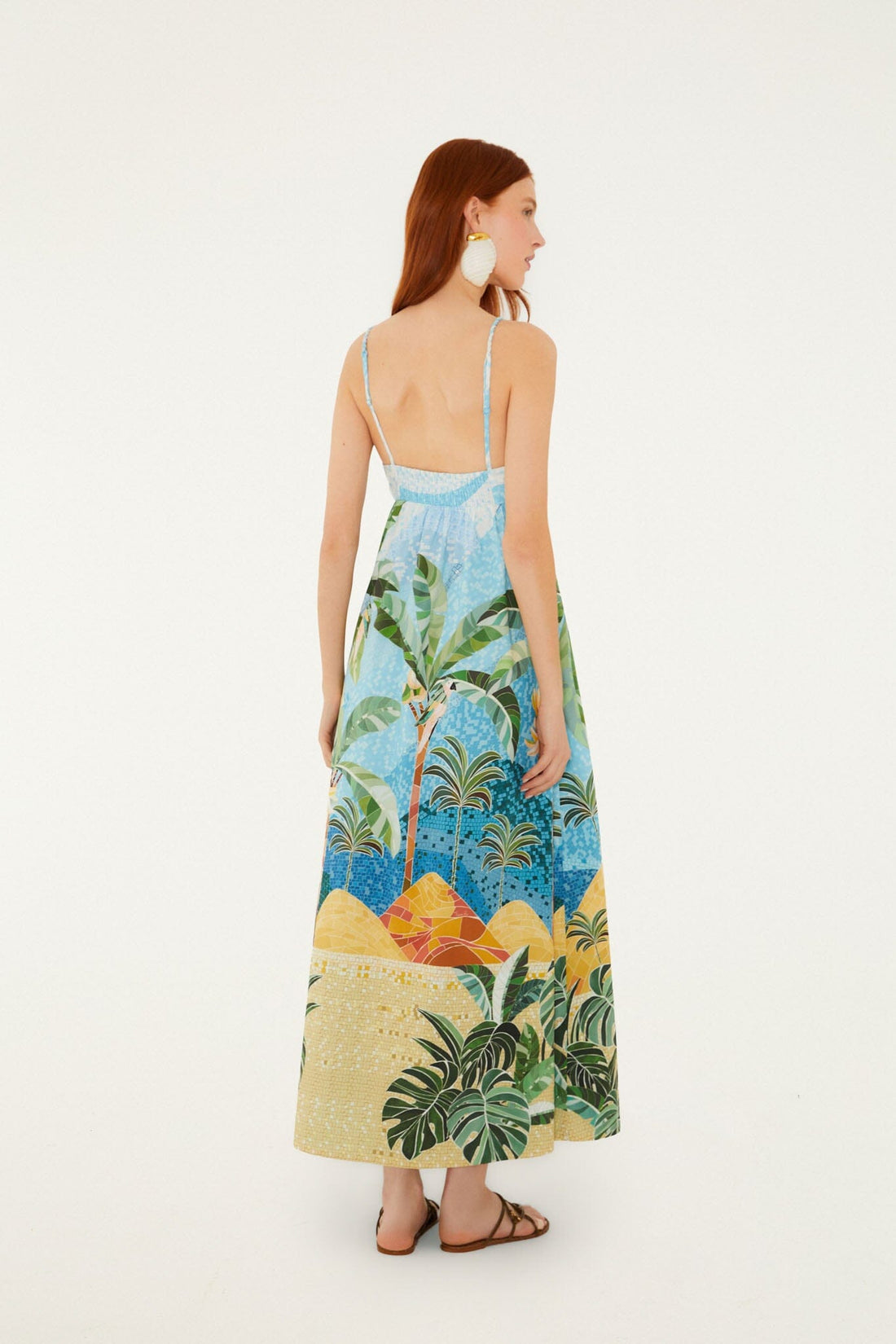 Rio Mosaic Multicolor Maxi Dress
