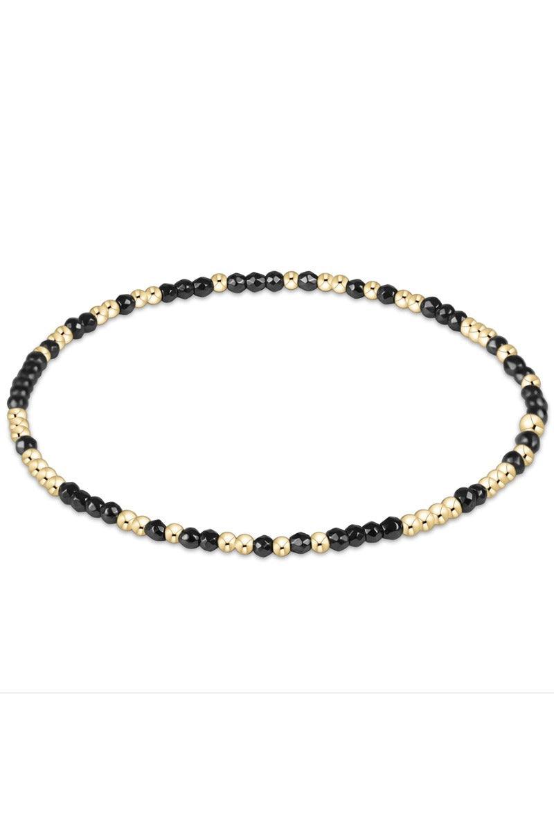 Hope Unwritten Faceted Hematite 2mm Bead  Bracelet