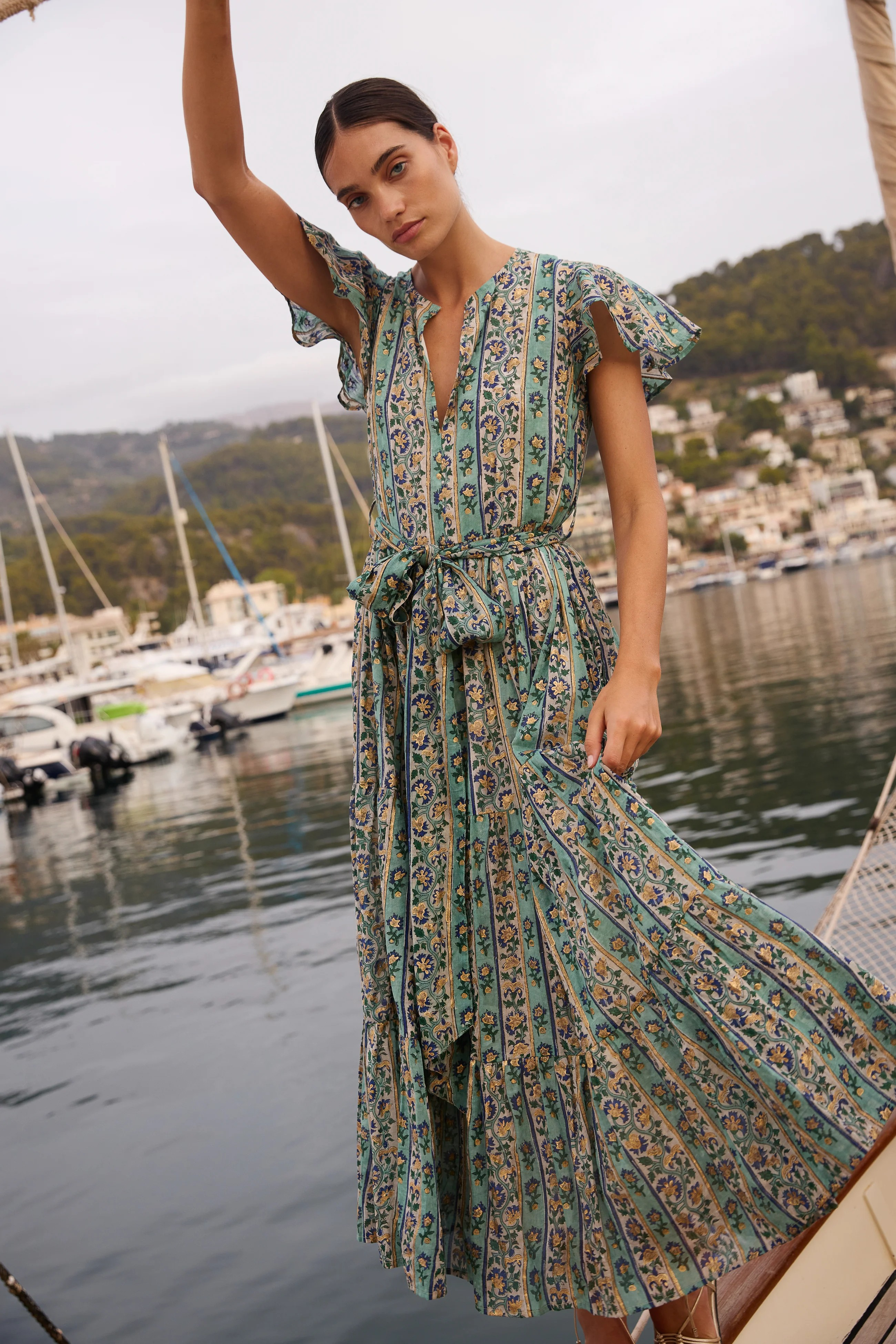 V-Neck Maxi Dress