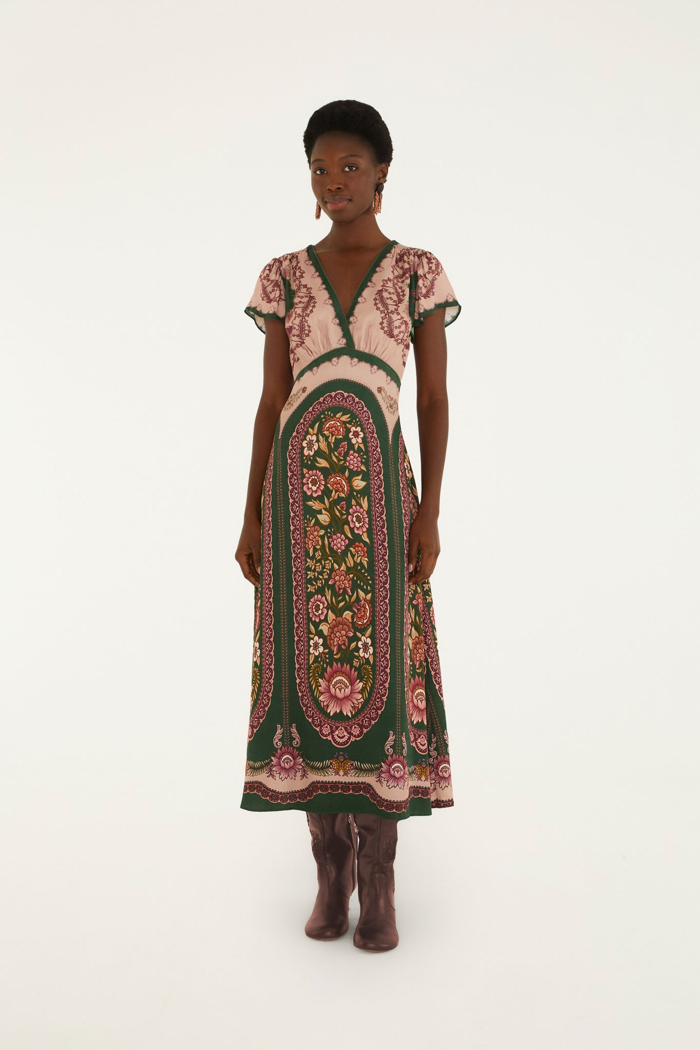 DANIELA GREEN MAXI DRESS