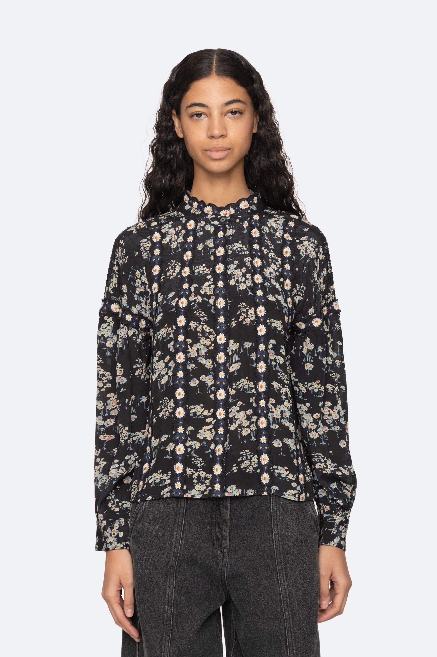 MONA PRINT L/SLV TOP (D1)