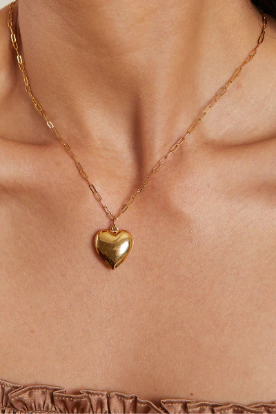HART - Puffy Heart Necklace - 18"