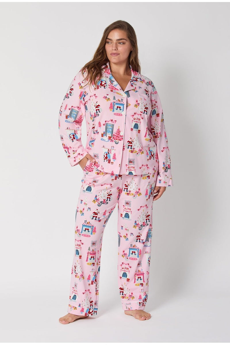 Must Be Santa Long Sleeve Classic Stretch Jersey Pj Set