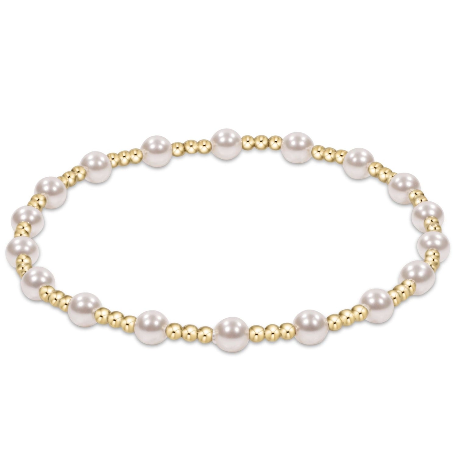 Classic Pearl 4mm Bead Bracelet