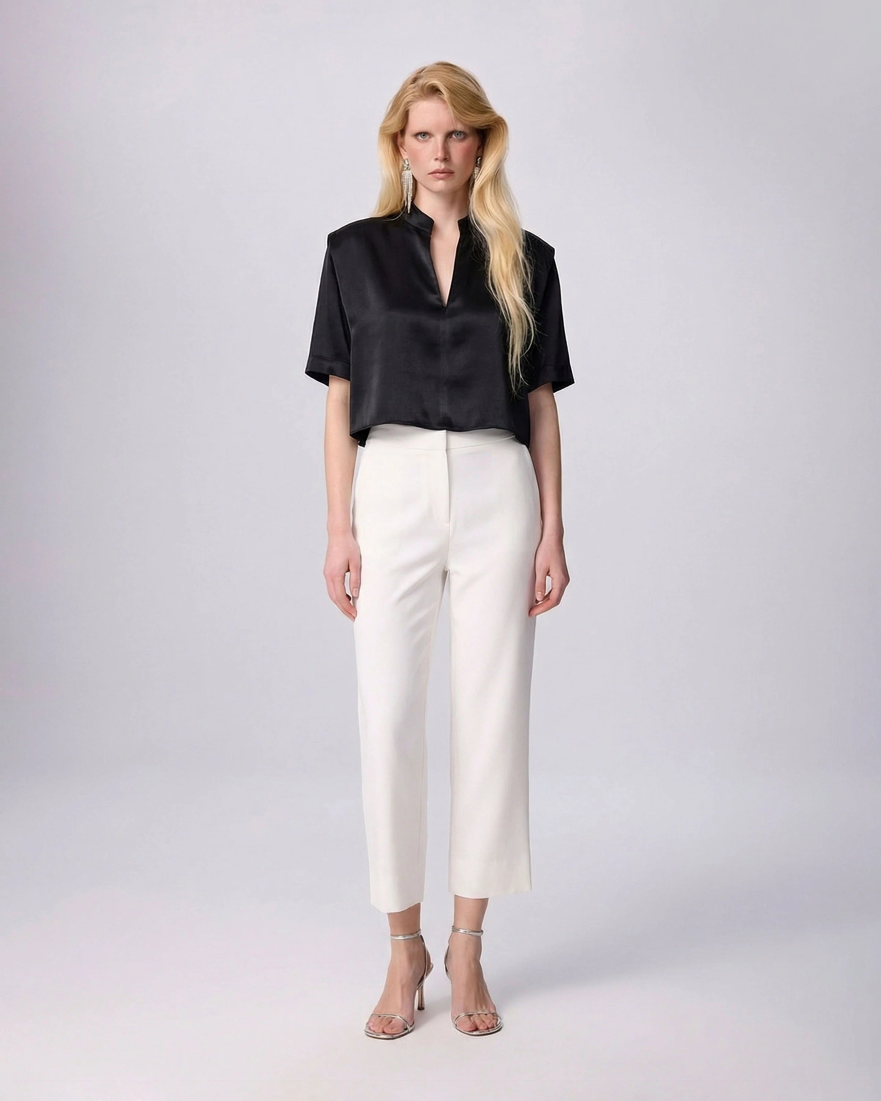 Phaenna Shoulder Pleat Tee